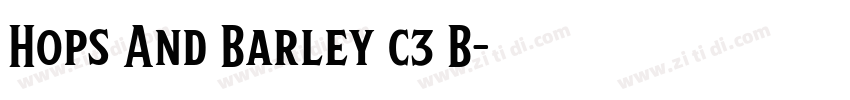 Hops And Barley c3 B字体转换 Hops And Barley c3 B字体转换
